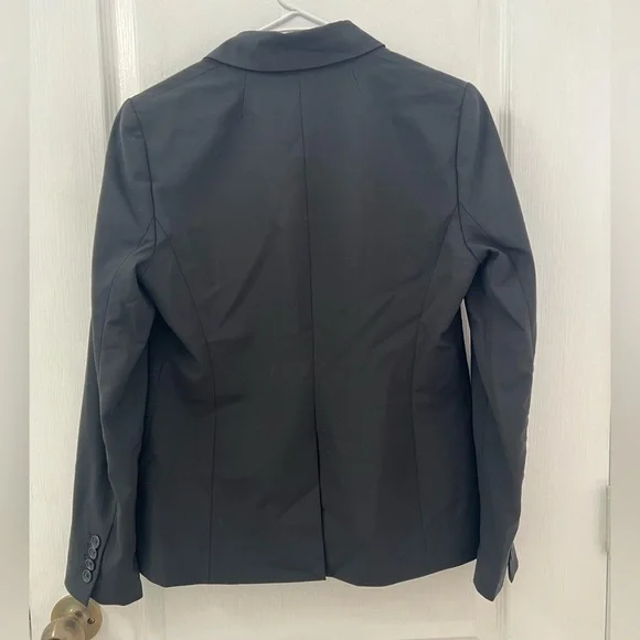J.Crew 1035 Bi Stretch Wool Black Blazer (Size 6P) - Picture 7 of 14